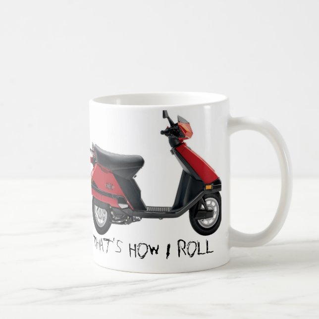 Taza de la vespa del feliz cumpleaños (Derecha)