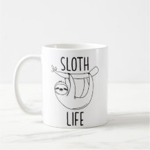 Taza de la vida de la pereza