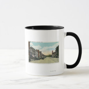 Taza De la visión calle principal meridional abajo