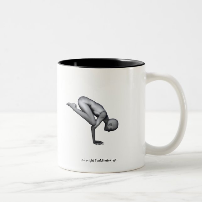Taza de la yoga - actitud de la grúa (cuervo) (Derecha)