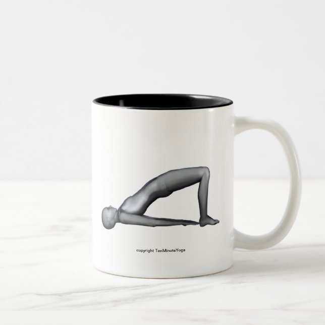 Taza de la yoga - actitud del puente (Derecha)