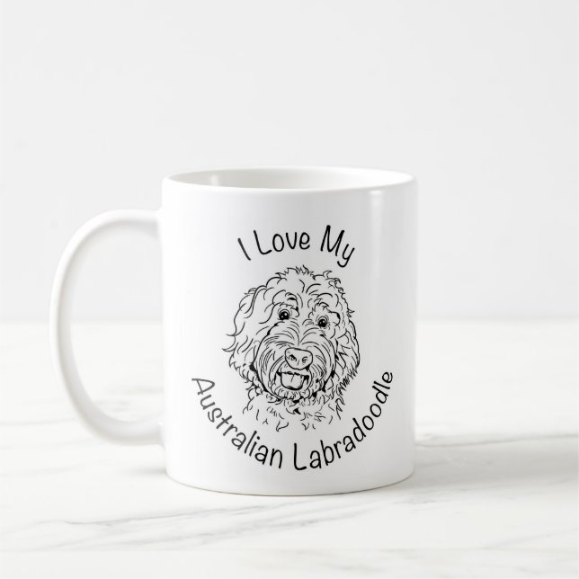 Taza de Labradoodle del australiano (Izquierda)