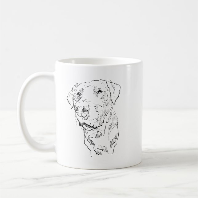 Taza de Labrador, Café de Mamá Perro Cerámica (Izquierda)