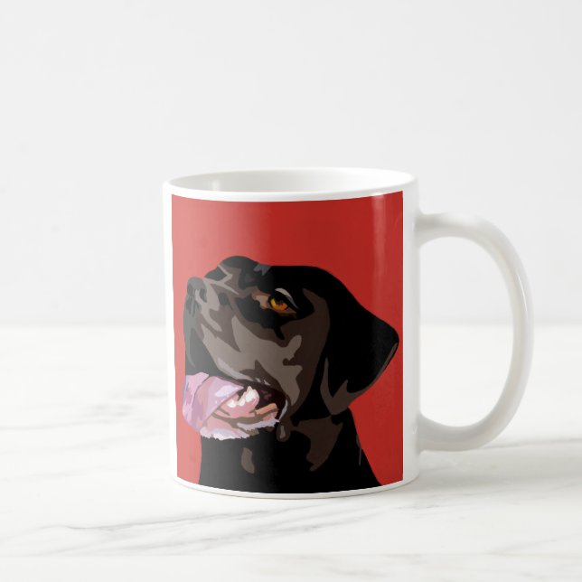 Taza de Labrador del chocolate (Derecha)