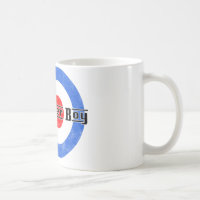 Taza de Lambretta del muchacho de la vespa