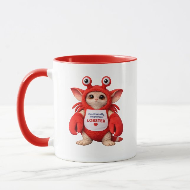 Taza de langosta emocionalmente solidaria (Izquierda)