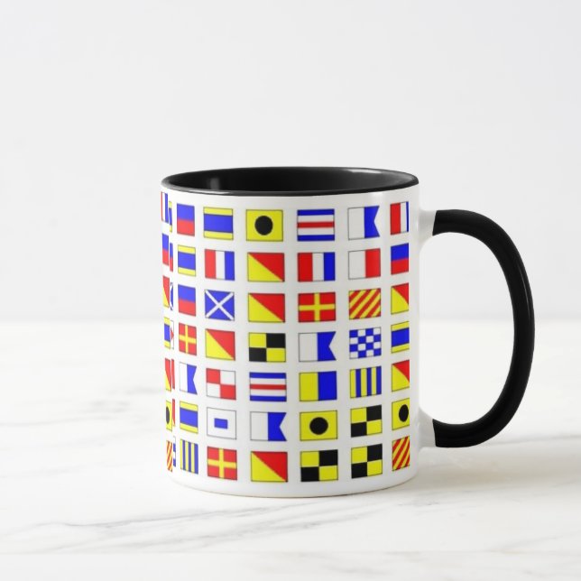 TAZA de las BANDERAS de SEÑAL del VELERO - (Derecha)