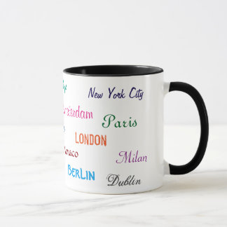 Taza de las ciudades del mundo