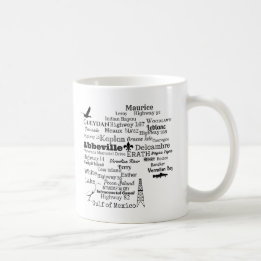 Taza de las ciudades y de las calles de Luisiana