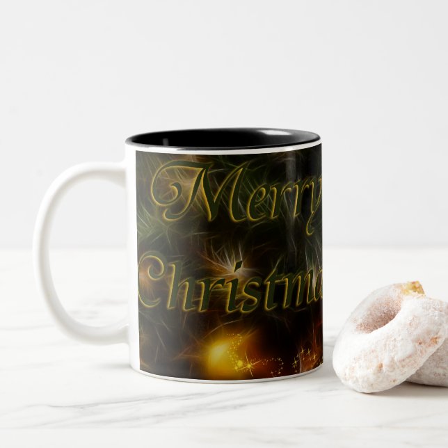 Taza de las Felices Navidad (Con donut)