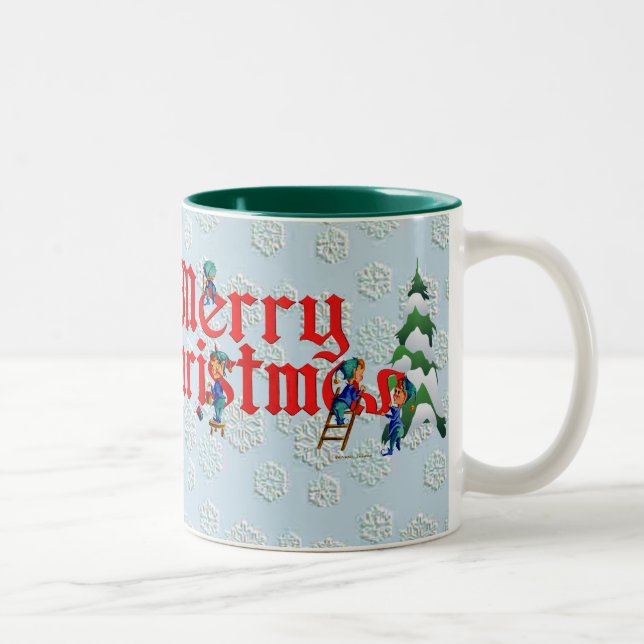 TAZA de las FELICES NAVIDAD de SHARON SHARPE (Derecha)