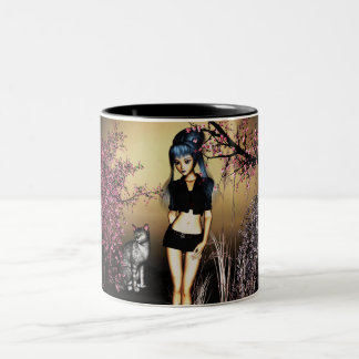 Taza de las flores de cerezo