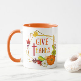 Taza Dé las gracias Cita de Acción de Gracias Cae Calab