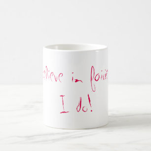 Taza de las hadas de Peter Pan "creo en"