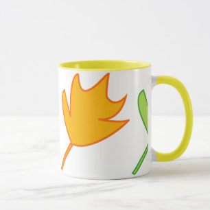Taza de las hojas de otoño