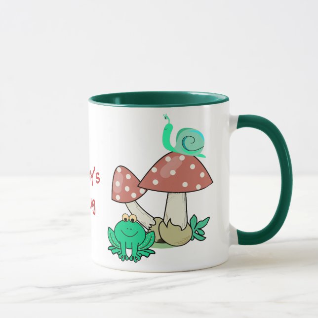 Taza de las ilustraciones de los niños dulces (Derecha)