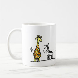 Taza de las jirafas y de las cebras