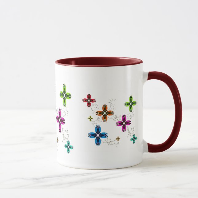 Taza de las margaritas del búho (Derecha)
