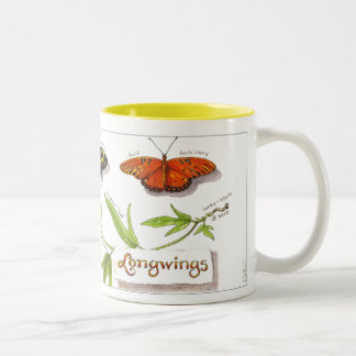 Taza de las mariposas de Longwing