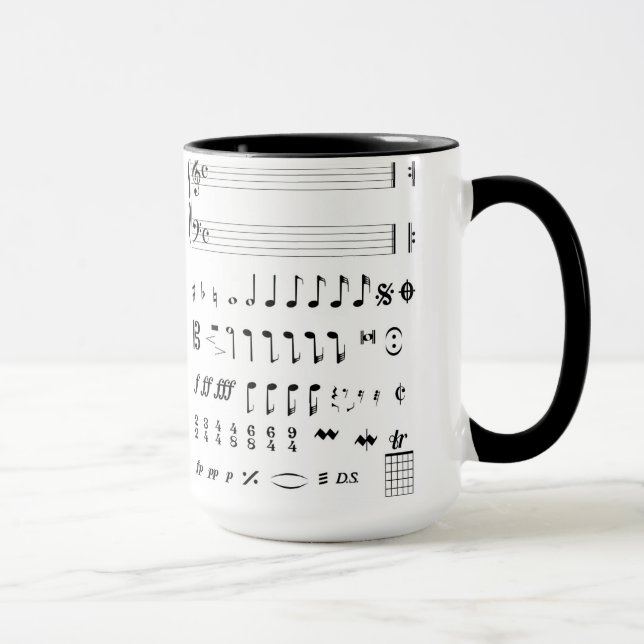Taza de las notas musicales (Derecha)