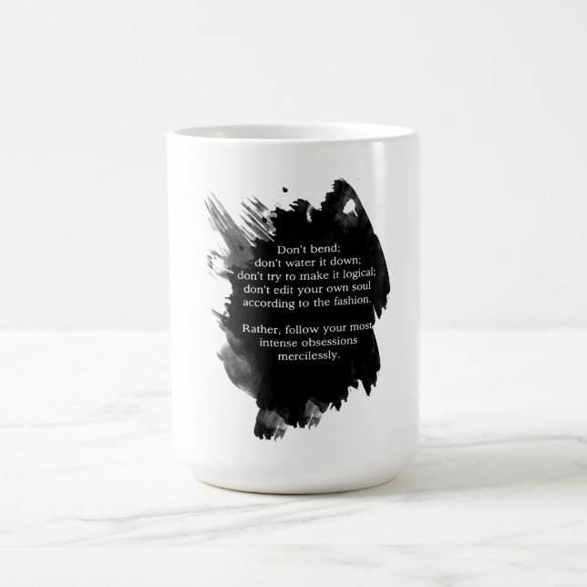 Taza de las obsesiones de la cita de Franz Kafka (Centro)