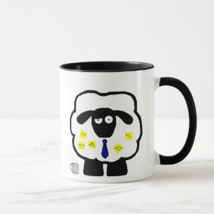 Taza de las ovejas de la oficina