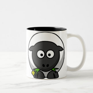Taza de las ovejas del dibujo animado