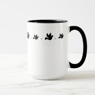 Taza de las palomas del vuelo