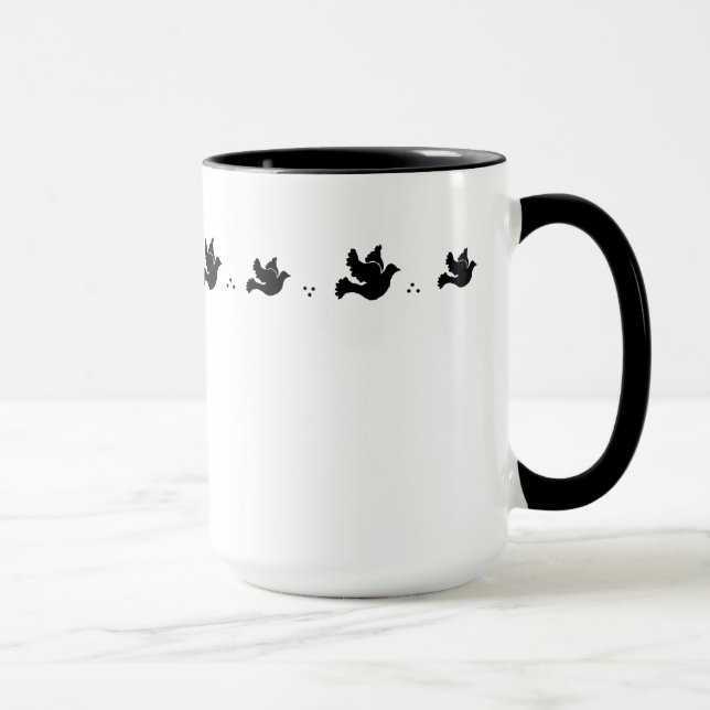 Taza de las palomas del vuelo (Derecha)