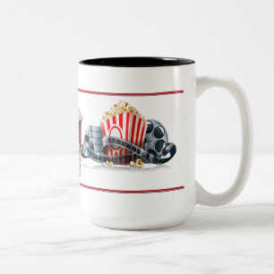 Taza de las palomitas de la noche de película