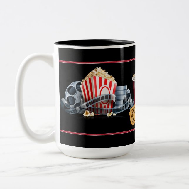 Taza de las palomitas de la noche de película (Izquierda)