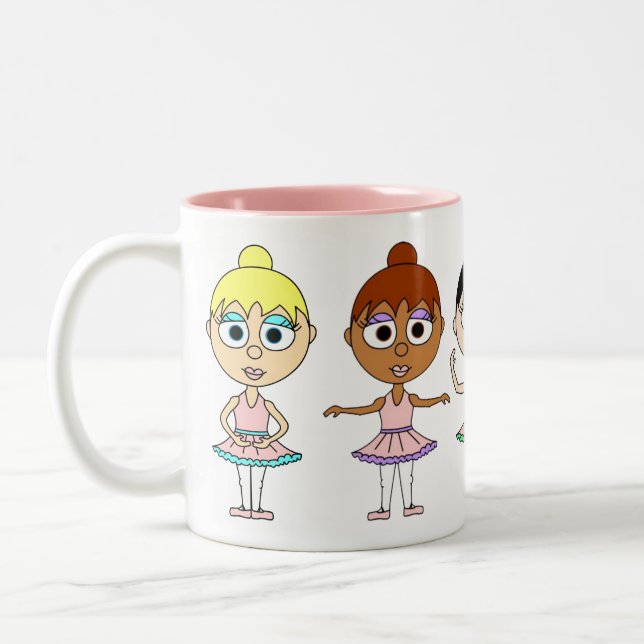 Taza de las posiciones de ballet - bailarinas (Izquierda)