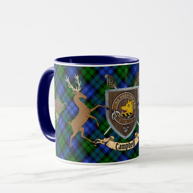 Taza de las Tierras Altas con Emblema del Clan Cam (Anverso izquierdo)
