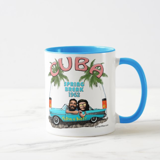 Taza de las vacaciones de primavera 1962 de Cuba (Derecha)