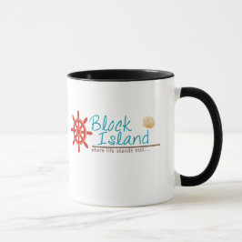 Taza de las vacaciones del Block Island