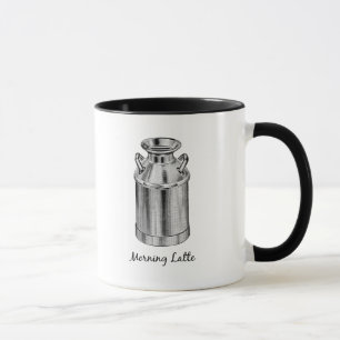 Taza de Latte del estilo de la granja