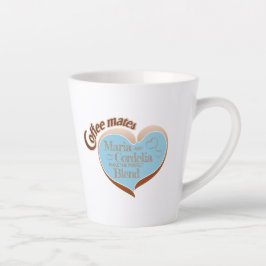 Taza de latte para compañeros de café