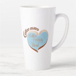 Taza de latte para compañeros de café