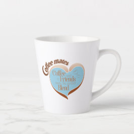 Taza de latte para compañeros de café