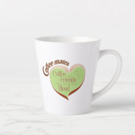 Taza de latte para compañeros de café