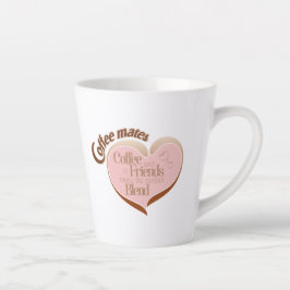 Taza de latte para compañeros de café