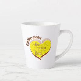 Taza de latte para compañeros de café