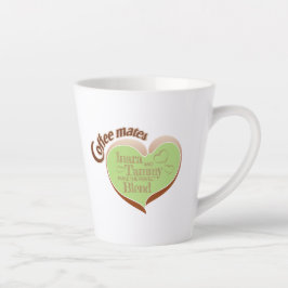 Taza de latte para compañeros de café