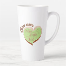 Taza de latte para compañeros de café