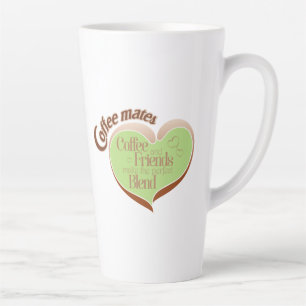 Taza de latte para compañeros de café