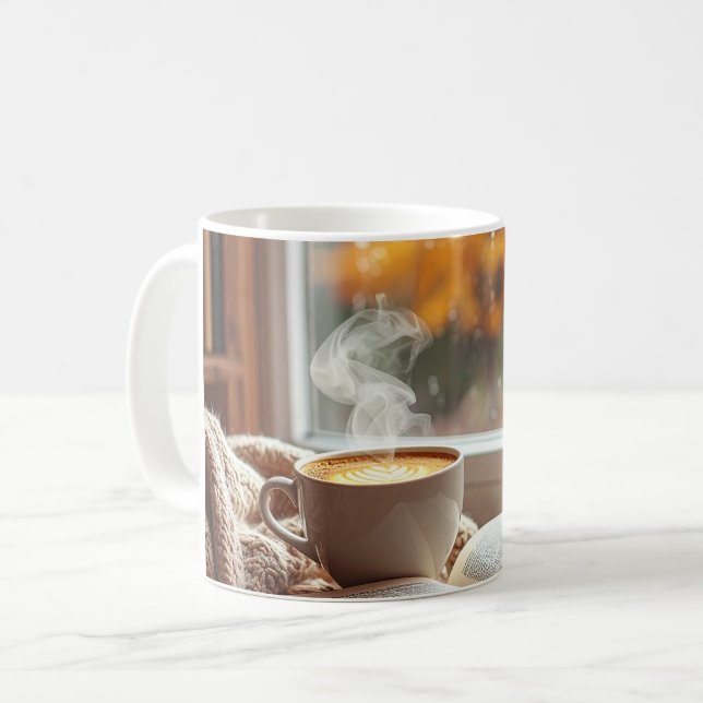 Taza de lectura de café acogedor (Anverso izquierdo)