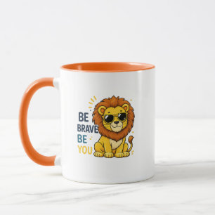 Taza de León Sé Valiente Sé Tú