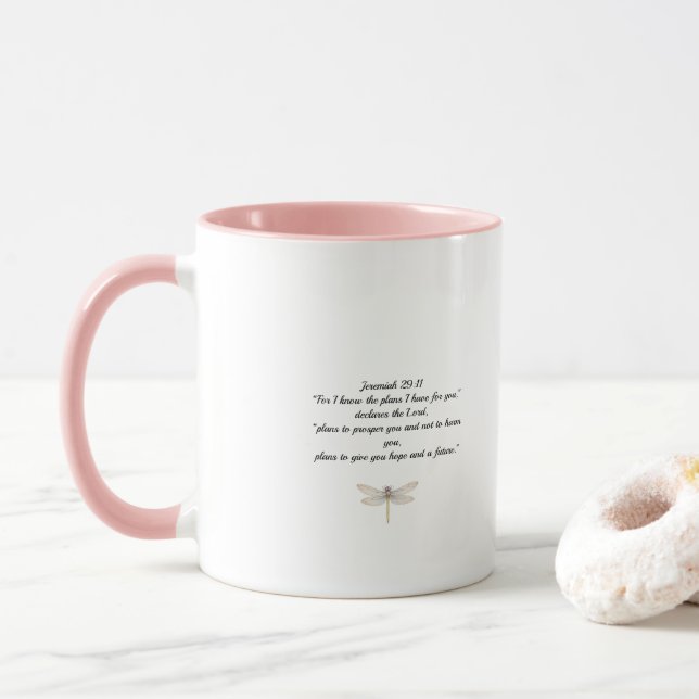 Taza de libélula (Con donut)
