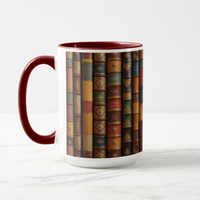 Taza De Libro Pintado Novedad 3d Libros Pintados C (Izquierda)