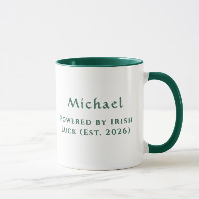 Taza de linterna celta de la suerte irlandesa pers (Derecha)